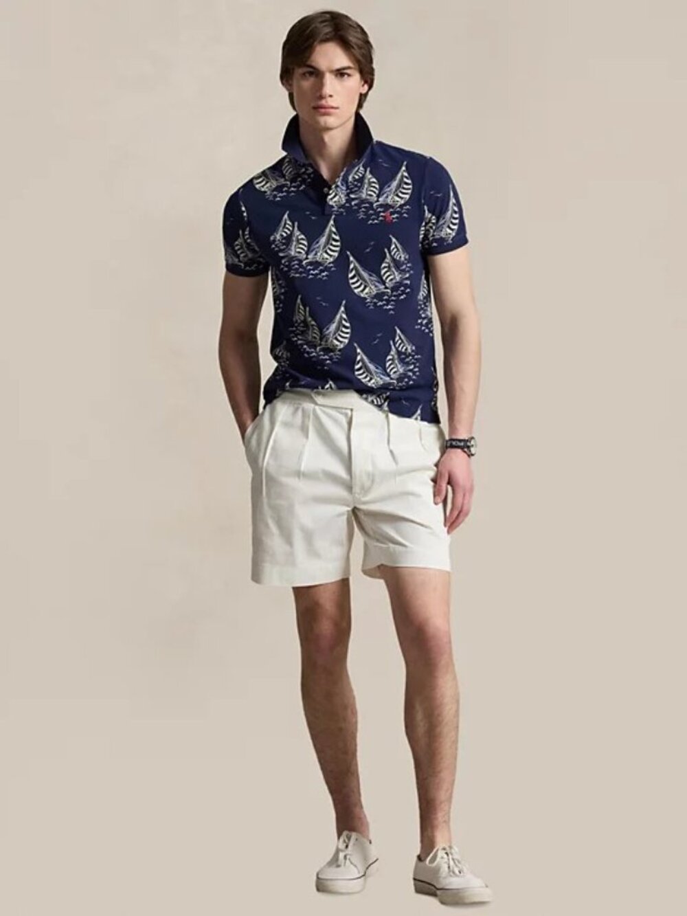NWT Men's Polo Ralph Lauren Classic-Fit Sailboat Mesh Polo Shirt size XL - Picture 4 of 5